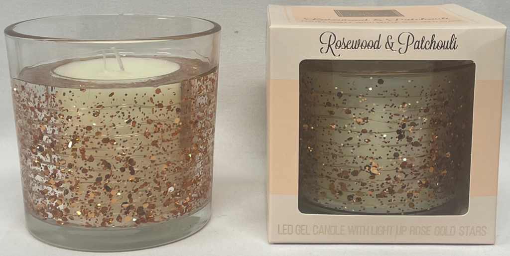 10x10cm LED light up gel candle with r - Watermill Experience