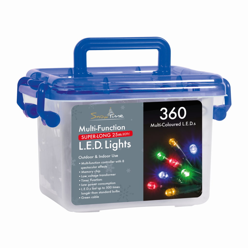 360 Multi-Coloured LED Multi-Function Lights with Timer