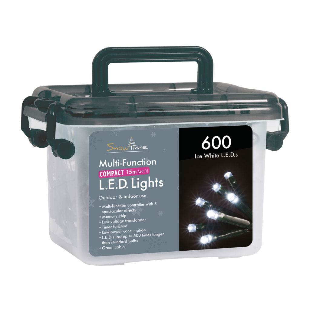 600 Warm White LED Compact Lights with Timer