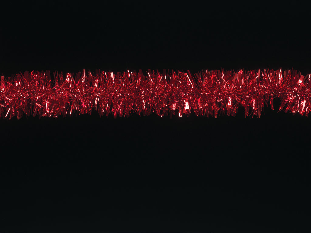 2m x 100mm Red Tinsel