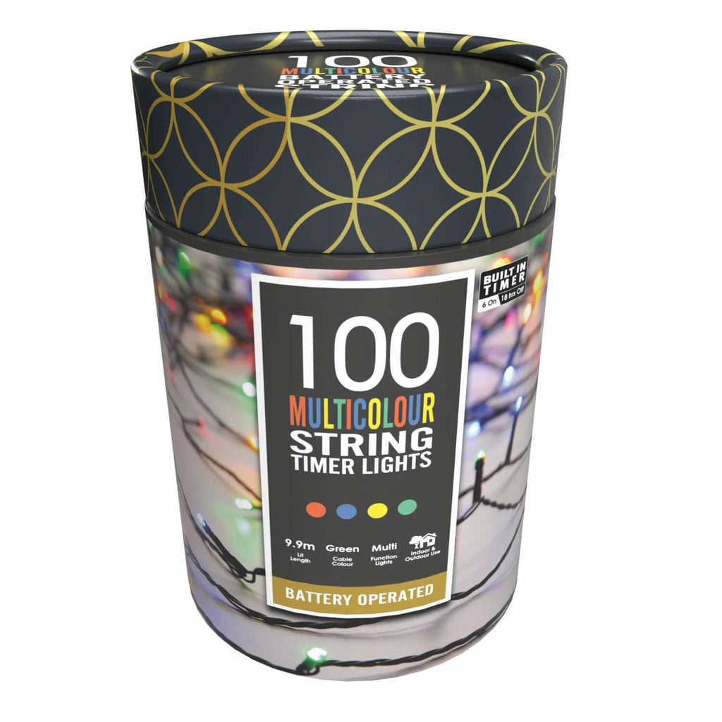 100 bo timer string lights - multicolour